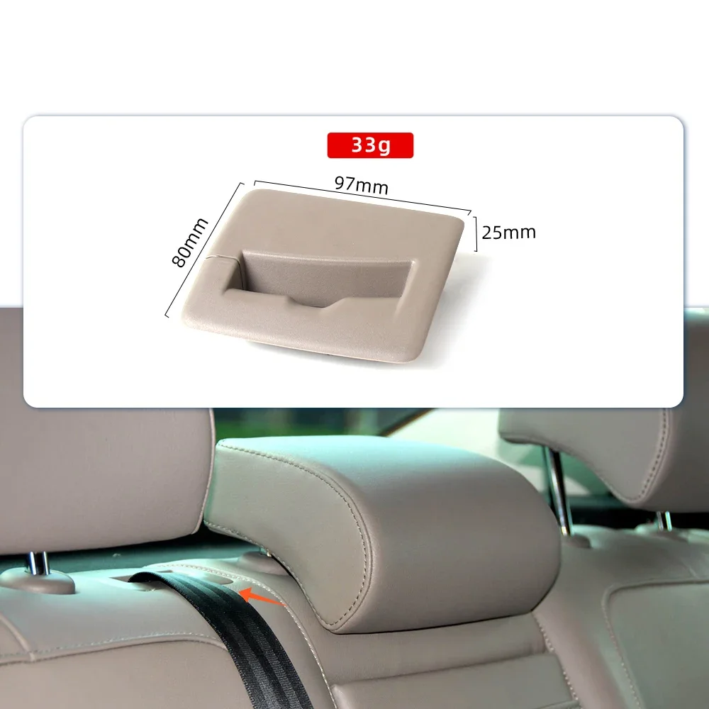 For VW Passat B6 B7L CC Rear Seat Belt Trim Cover Black Grey Beige Seat Belt Guide OEM 3C0857781 3C0 857 781 Car Accessories