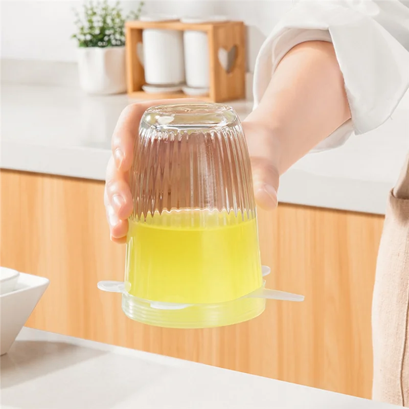 ABNP Food-Grade Silicone Fresh-Keeping Lid Stretchable Yogurt Lid Multi-Purpose Bowl Lid Refrigerator Sealing Silicone Film.