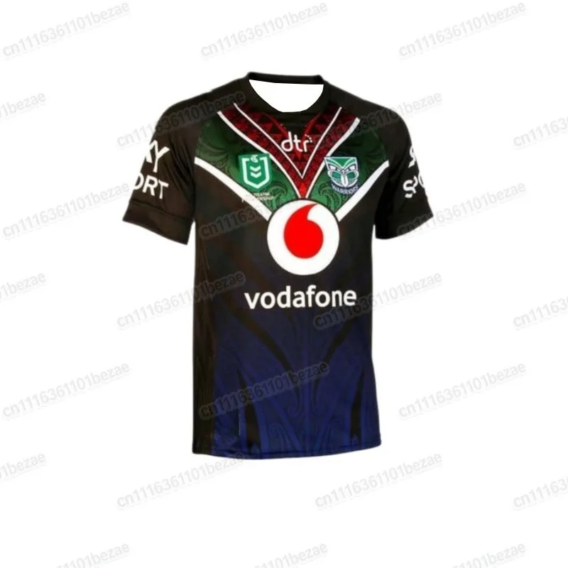New Zealand Warriors Fan Match Training Familien-Trikot im Y2K-Stil, 3D-gedrucktes T-Shirt, atmungsaktives, schnelltrocknendes Oberteil mit kurzen Ärmeln – Detail 6