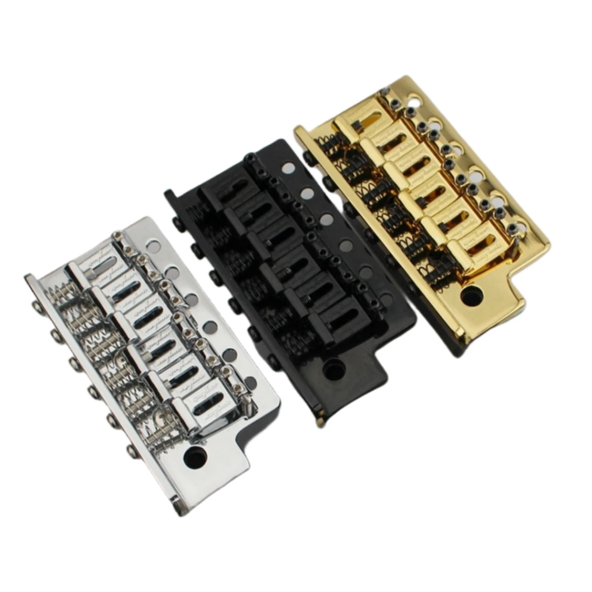 Miwayer 52.5mm Guitar Tremolo Bridge Vintage Saddle Steel Block Set for Fender Strat Squier Electric Guitar Available,Chrome