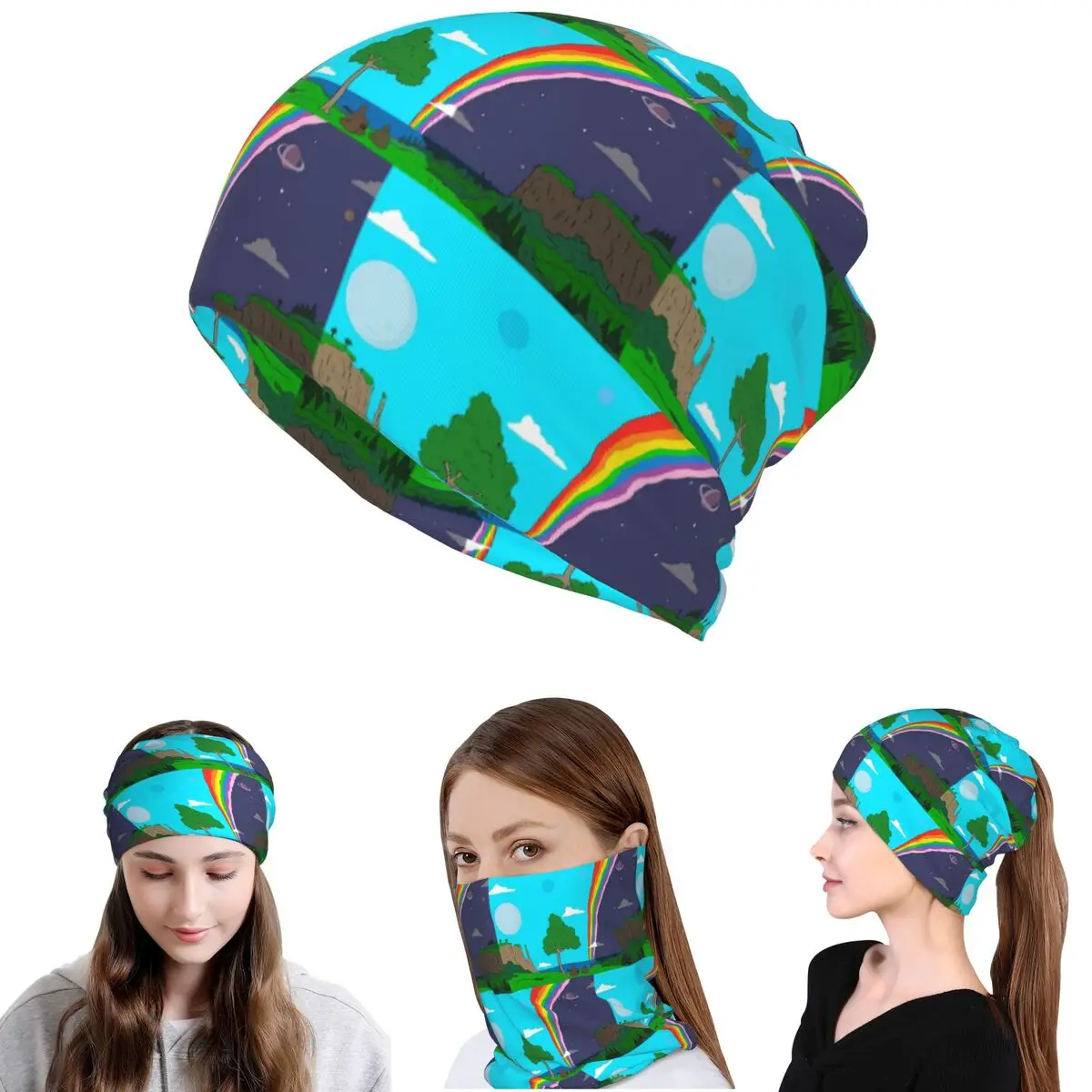 

Big Lez Wake Up Bandana Neck Cover Wrap Scarf Multifunction Cycling Scarf Beanies Hat for Men Women Adult Breathable