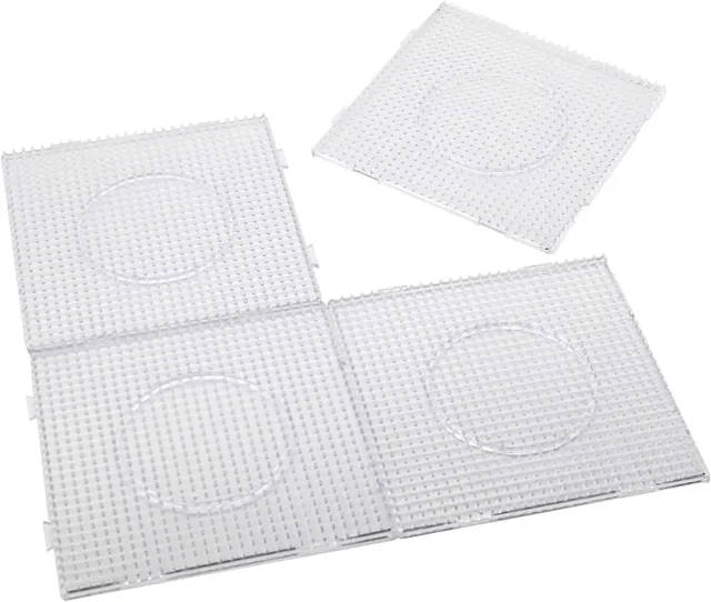 4 SZTUK 5 mm tabliczek z bezpiecznikami, duże przezroczyste zestawy tabliczek, z papierem prezentowym, narzędzie do tworzenia szablonów Perler Hama Beads Diy Toy