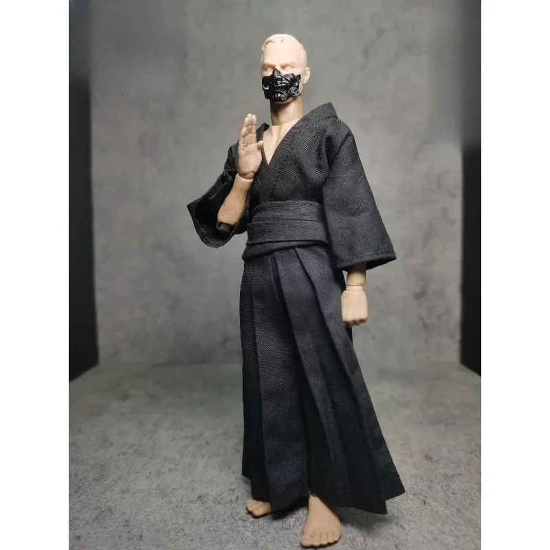 Maßstab 1:12, männliches japanisches Shogunat-Samurai-Prajna-Dämonen-Geistermaskenmodell für 6-Zoll-Soldaten-Actionfiguren, Dekorationszubehör – Detail 5