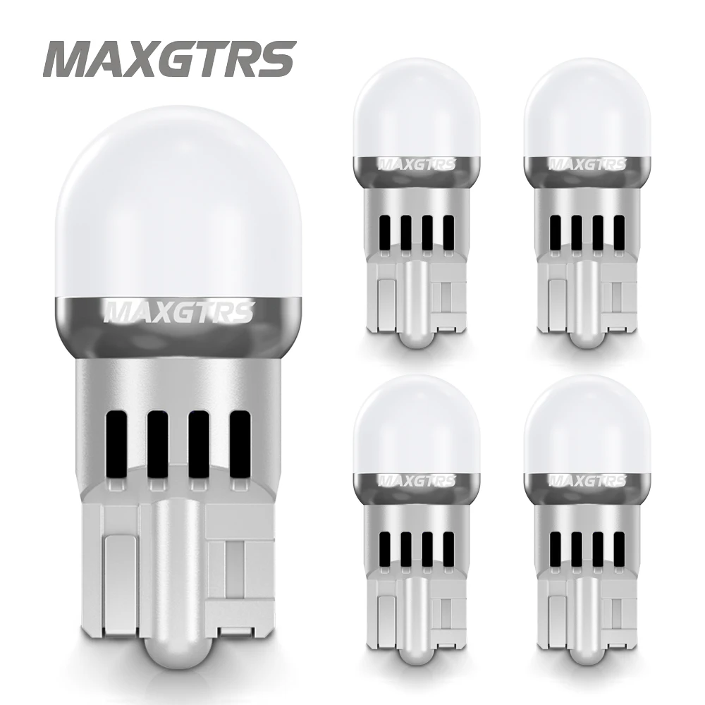 5Pcs W5W 3030 2 SMD Car T10 LED Bulb 194 168 Wedge Replacement License Plate Instrument Panel Lamp Bulbs For Clearance Lights