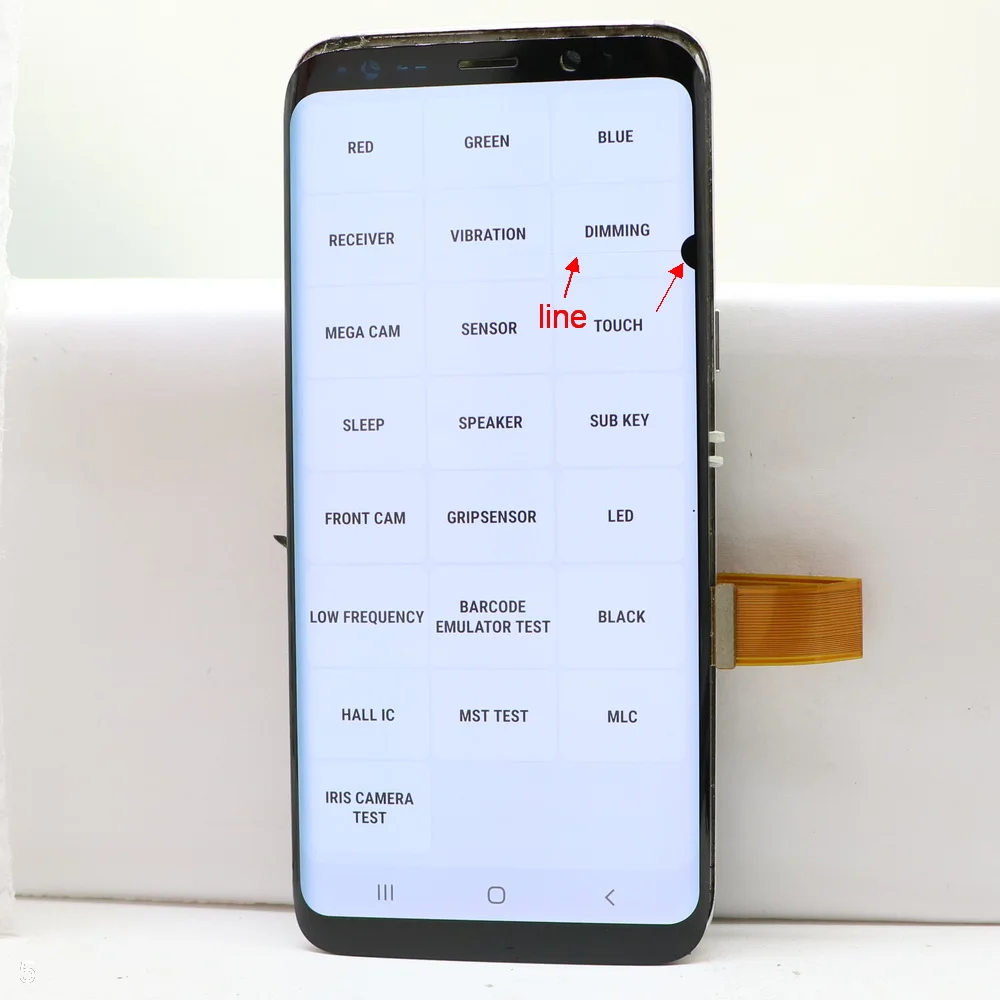 With defects For Samsung Galaxy S8 LCD Screen Display 5.8\