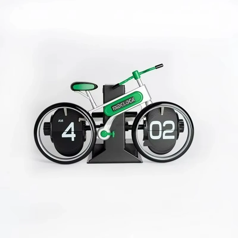 Personalized Bicycle Creative Bicycle Flip Clock Home Desktop Styling Flip Clock Fashion Decoration Gift Seat Clock