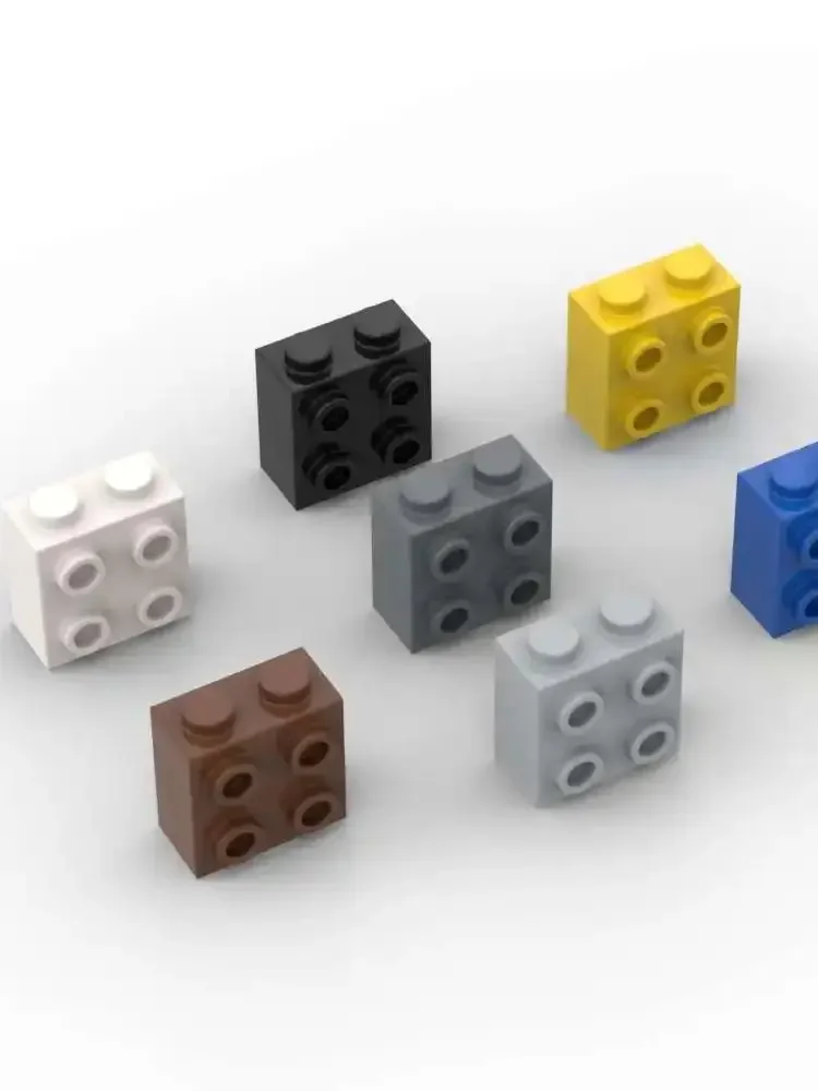 MOC – Kit de blocs de construction modifiés 22885 1x2x1 2/3, 10 pièces, avec goujons sur les briques latérales, idée éducative, jouet, cadeau d'anniversaire pour enfants