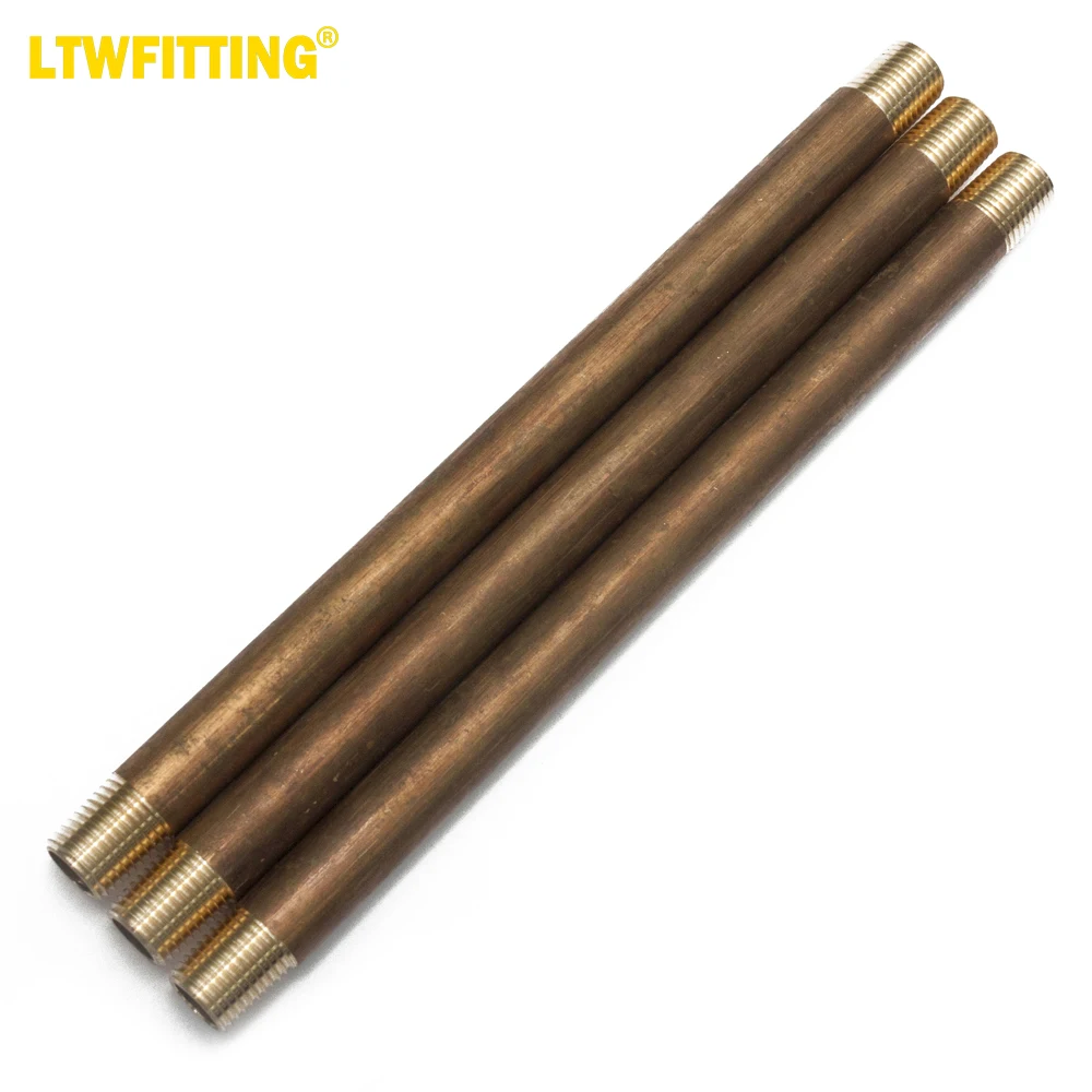 

LTWFITTING Brass Pipe 8" Long Nipple Fitting 1/4" Male NPT Air Water(Pack of 3)