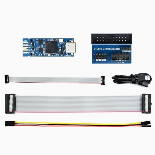 جودة أصلية جديدة سلسلة ST-V3MINIE stm32 محاكي تنزيل عبر الإنترنت مصحح الأخطاء STM32 لوحة تطوير تنزيل المحاكاة
