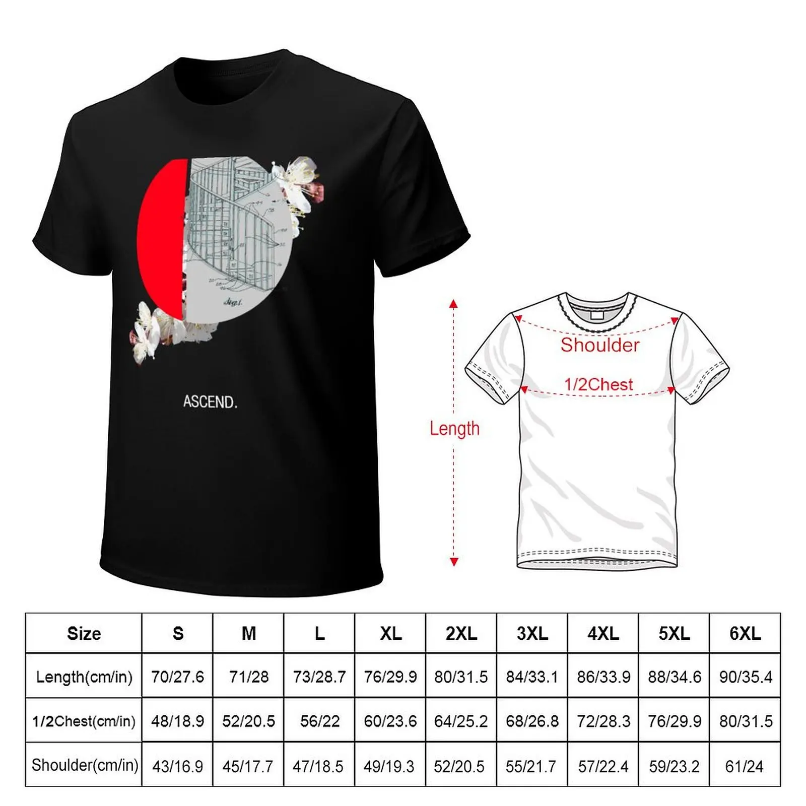 Ascend T-Shirt Big Size Loose Fit Tee Shirt