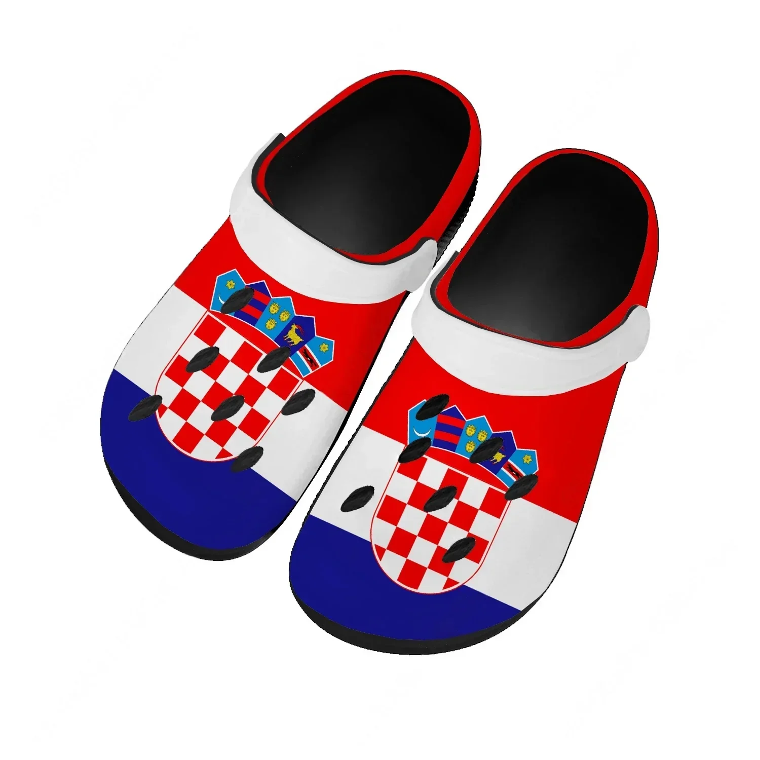 Croatia National Flag Water Shoes Men Women Comfortable Home Garden Clogs Customizd Sandals Beach Breathable Hole Slippers