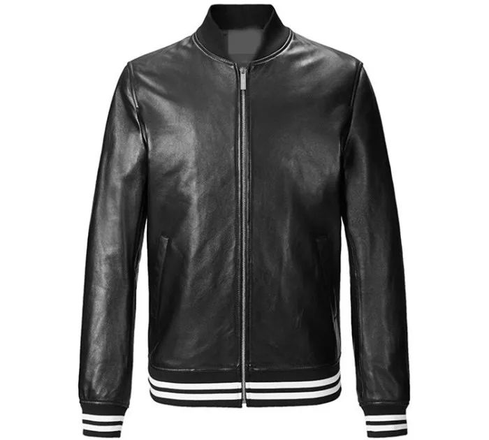 カーペイ レディース レザー ジャケット シープスキン ベースボールコート オルト スレ ジッパー ラウンドネック 通勤 スレ ファッショナブル 春 アウターウェア