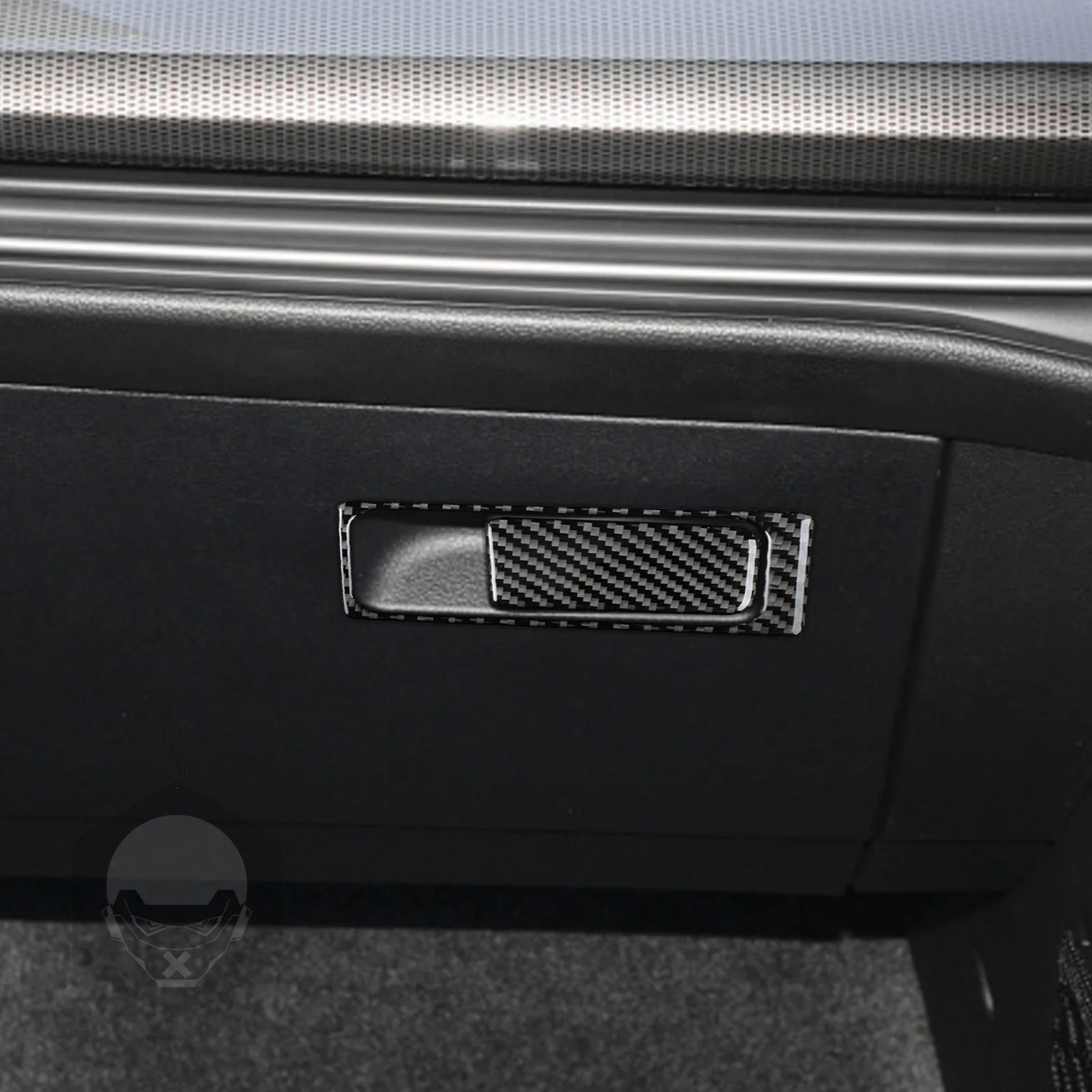 for Volkswagen Golf 8 2021 2022 2023 Co-pilot Glove Box Sticker Decal Decoration Trim Car Interior Accessories Carbon Fiber