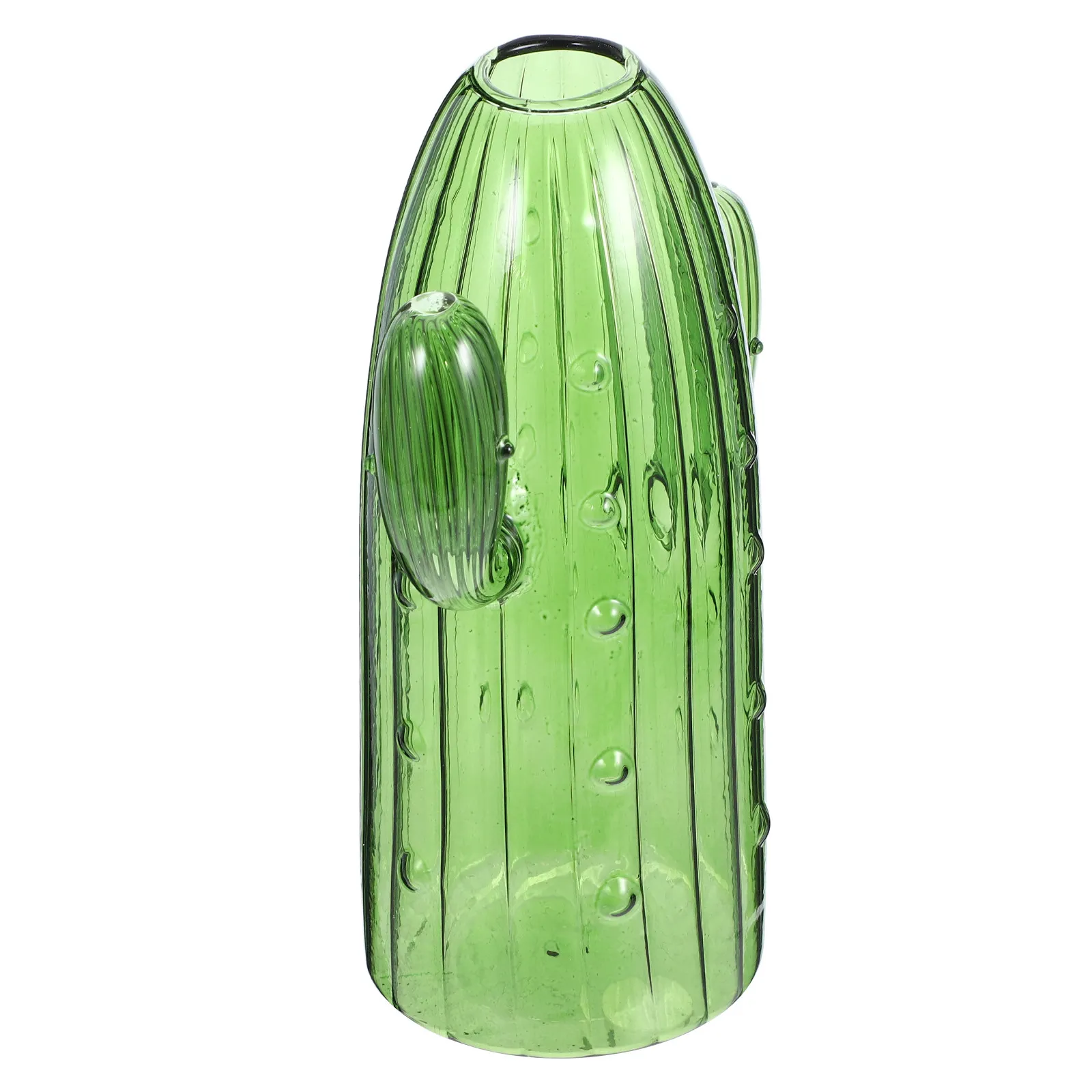 Hydroponic Glass Vase Cactus Shape Unique Design for Plant Cuttings Air Plants Tabletop Decor Home Office Flower Vase Modern