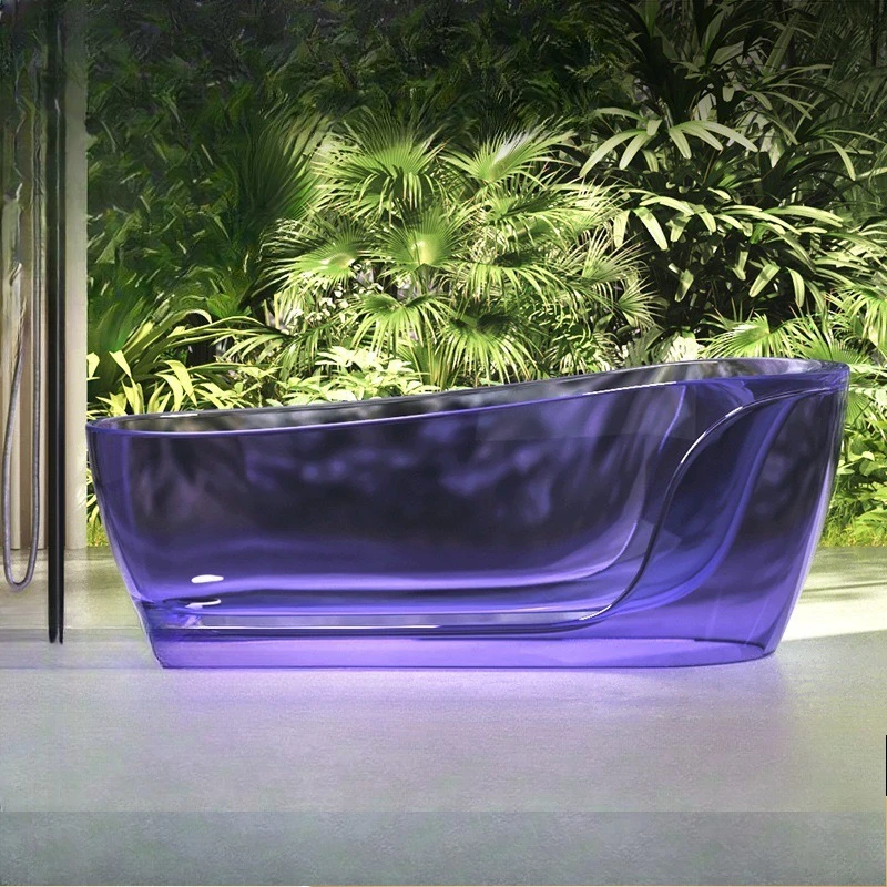 Transparent bathtub, high luxury freestanding