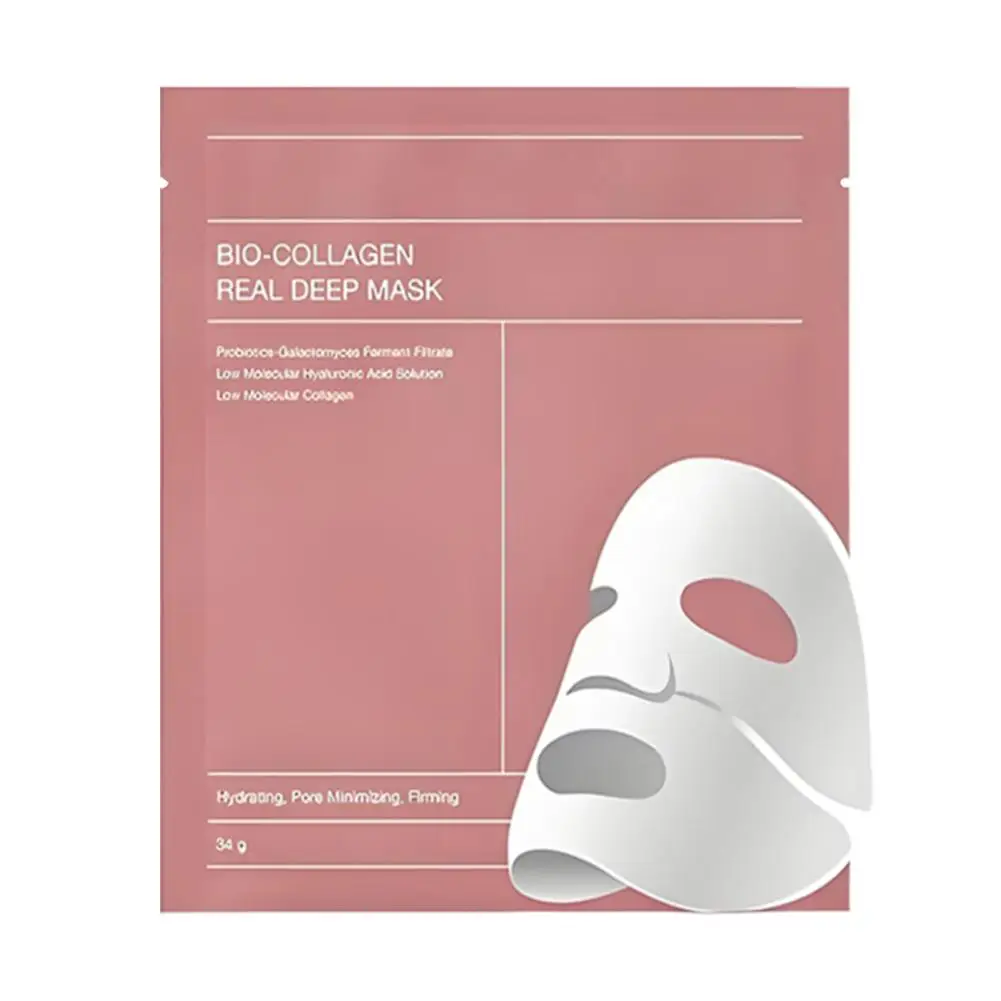 Bio-Collagen Face Mask Shrink Pore Deep Moisturizing Mask Brightening Refreshing Anti-Wrinkle Skin Hydrating Care Face Over B9I2