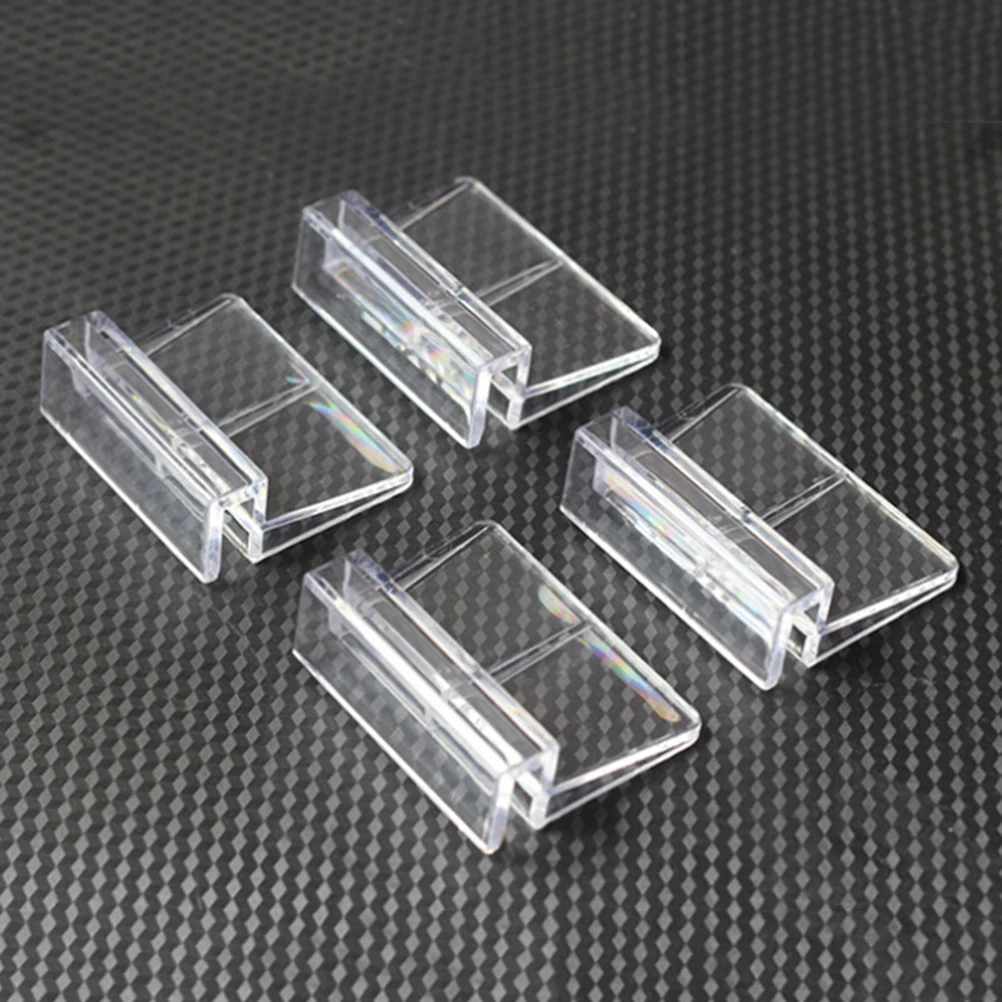 4Pcs Aquarium Glass Cover Holder Acrylic Fish Tank Lid Clips Support Bracket For Rimless Aquarium Fish Tank 6/8mm