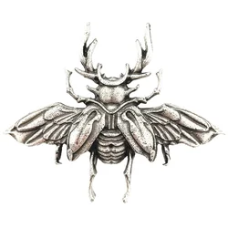 Nostalgia Scarab Beetle Brooches Vintage Metal Amulet Jewelry Making Insect Pins For Backpacks