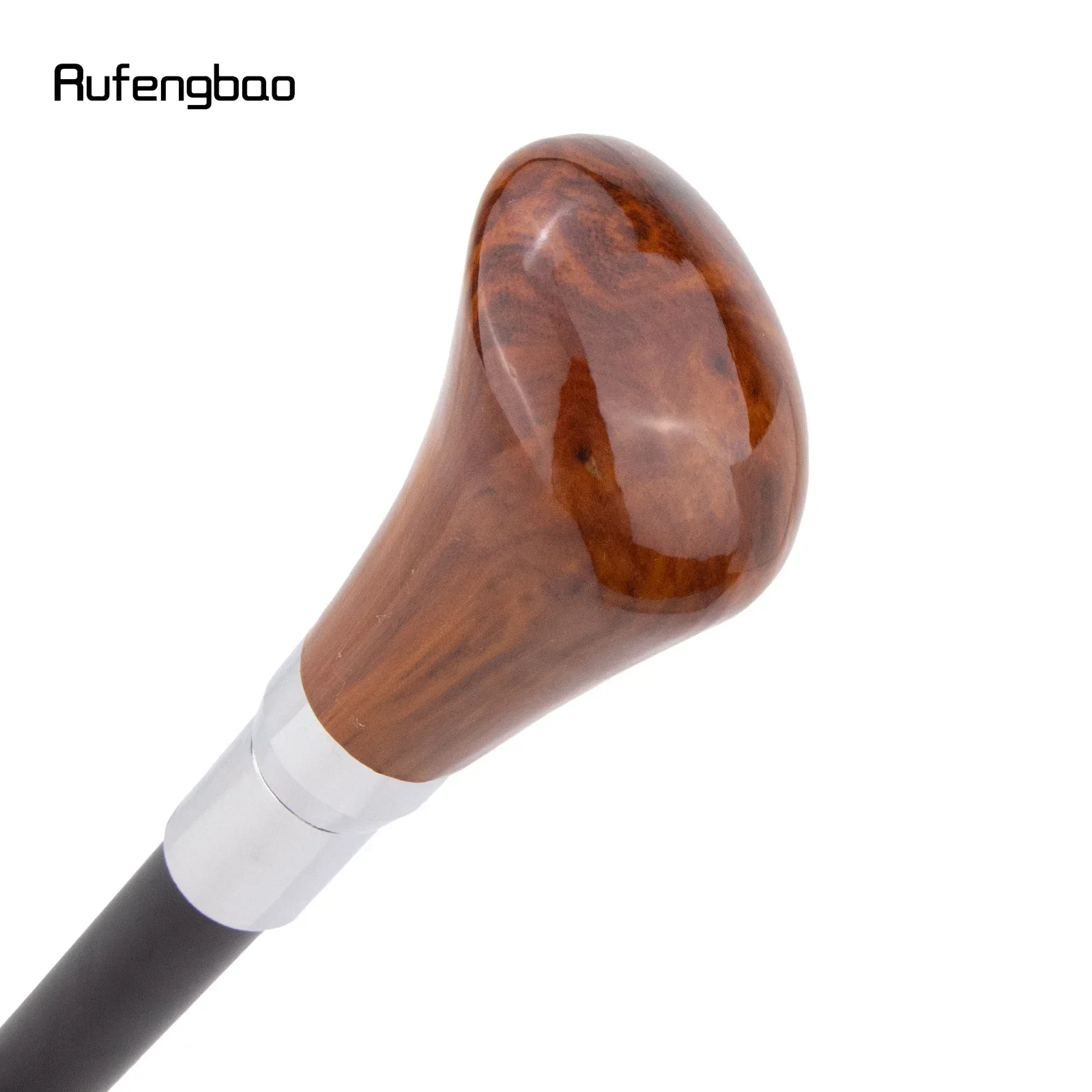 Brown Gear Silver Walking Cane Fashion Decorative Stick Gentleman Elegant Cosplay Cane Crosier 93cm  Performance Stage Cane