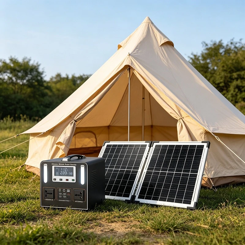 500W Portable Power Station Solar 45AH  LiFePO4 220V High Power for Home Emergency Energy Storage Outdoor Mobile Power Supply