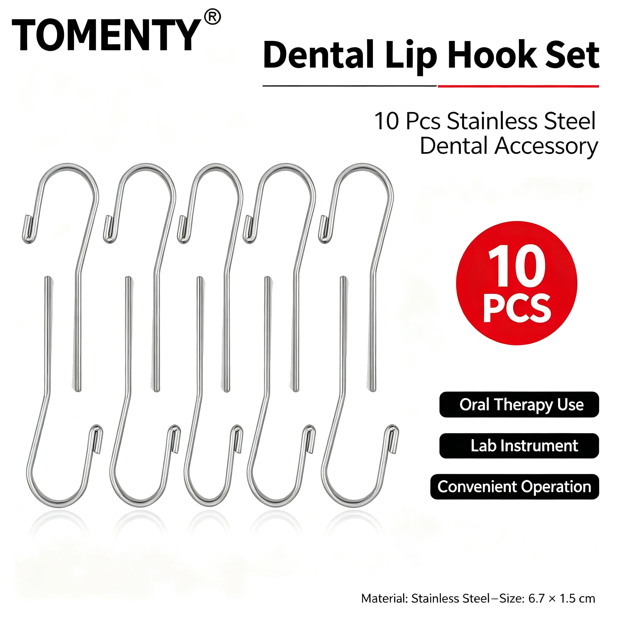 5/10pc WELLCK Dental Lip Hook Tools for Dentsply Morita VDW Woodpecker Apex Locator Dentistry Denture Instrument Teeth Whitening