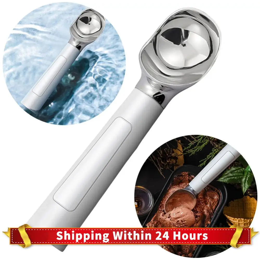 

Electric Scooper Rechargeable Electric Ice Cream Scoop with LED Display for Hard Ice Cream Easy for Seniors & Kids