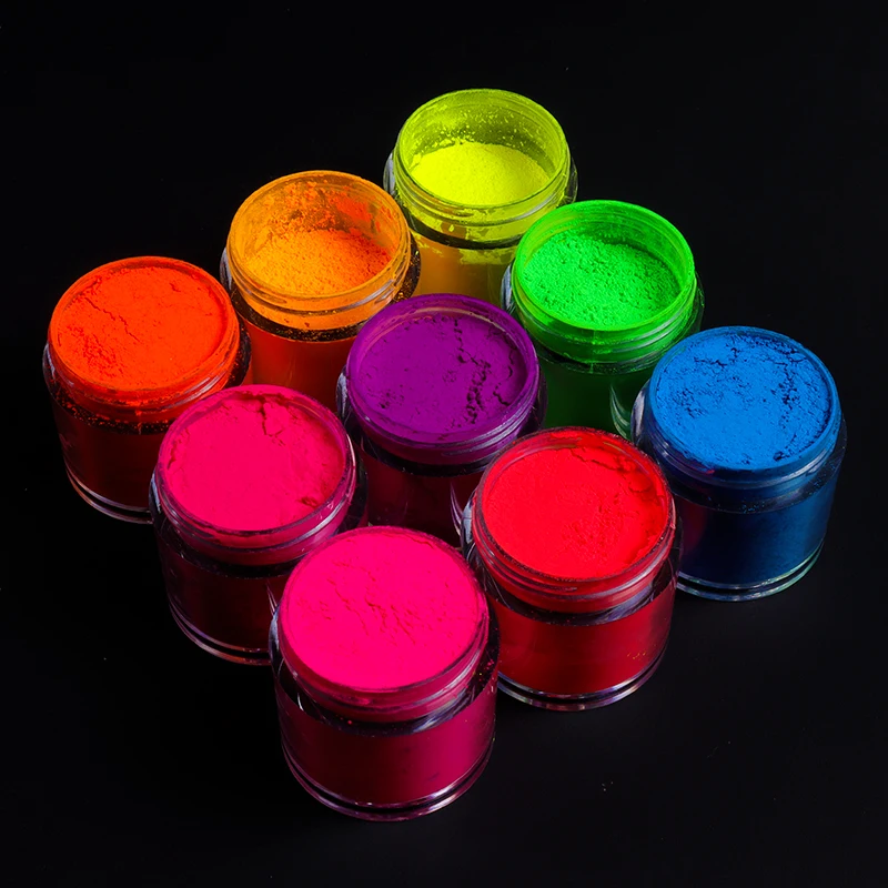 

3pc Neon Pigment Powder Resin Filler Fluorescent Glitter Chrome Dust Silicone Mold Filling DIY Manicure Jewelry Making Art Decor