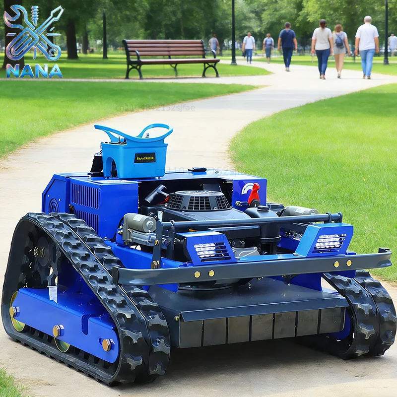 Customized 550mm cutting width tracked lawn mower remote control lawn mower with CE EPA certification