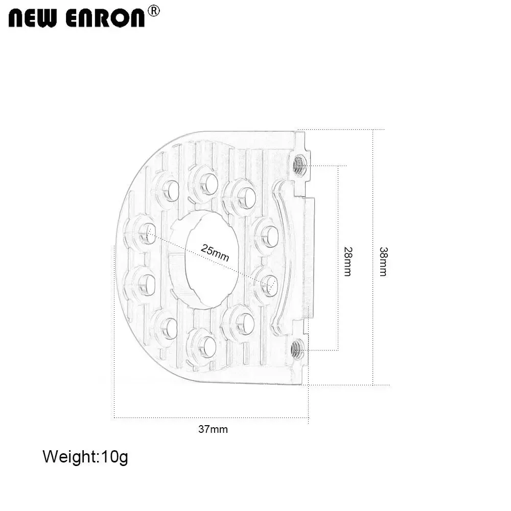 الألومنيوم 6061 قابل للتعديل حامل المحرك 16T-25T D9 لسيارة RC 1/10 تاميا TT02 الهيكل الملحقات #4