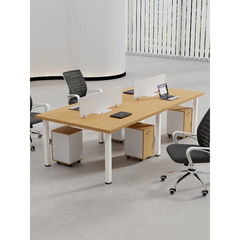 Office desk and chair combination 2/4/6 seat, staff seat, computer desk, office double four-person work desk
