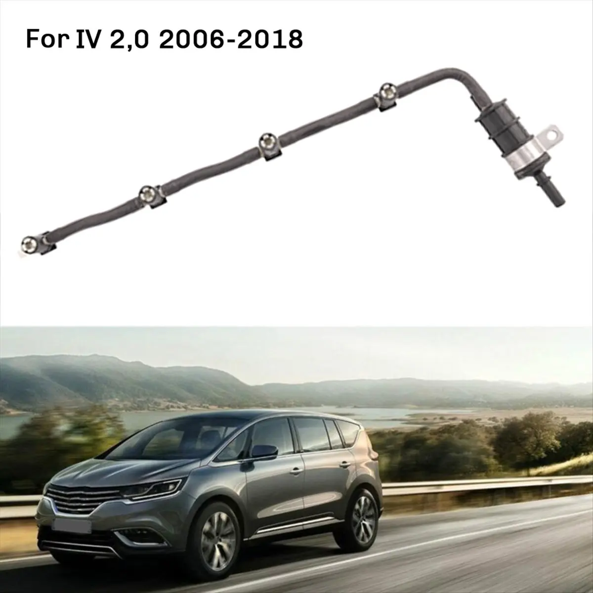 #10Q (Black)Fuel Overflow Hose Fuel Injection Return Hose for Renault,Automotive Parts & Accessories