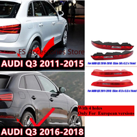 For Audi Q3 2011-2015 Q3 2016-2018 Car Rear Bumper Brake Light Tail Warming Turn Signal Reflector Lamp 8U0945095B 8UD945096