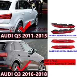 For Audi Q3 2011-2015 Q3 2016-2018 Car Rear Bumper Brake Light Tail Warming Turn Signal Reflector Lamp 8U0945095B 8UD945096