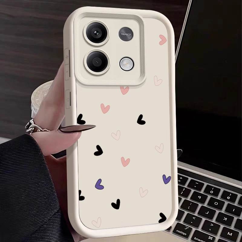 Kleine Handyhülle mit Herzmuster für Xiaomi 17 Pro Max Poco X6 14T 13T Pro Redmi Note 17 15 13 14 4G 14 13 Pro Plus 5G – Detail 1