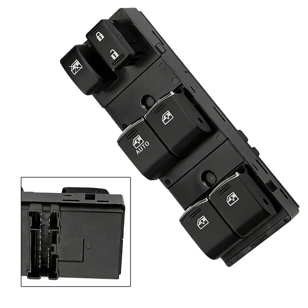

Car Switch Door Control Panel Black Power Window Switch ABS Construction Easy Installation High-strength Material