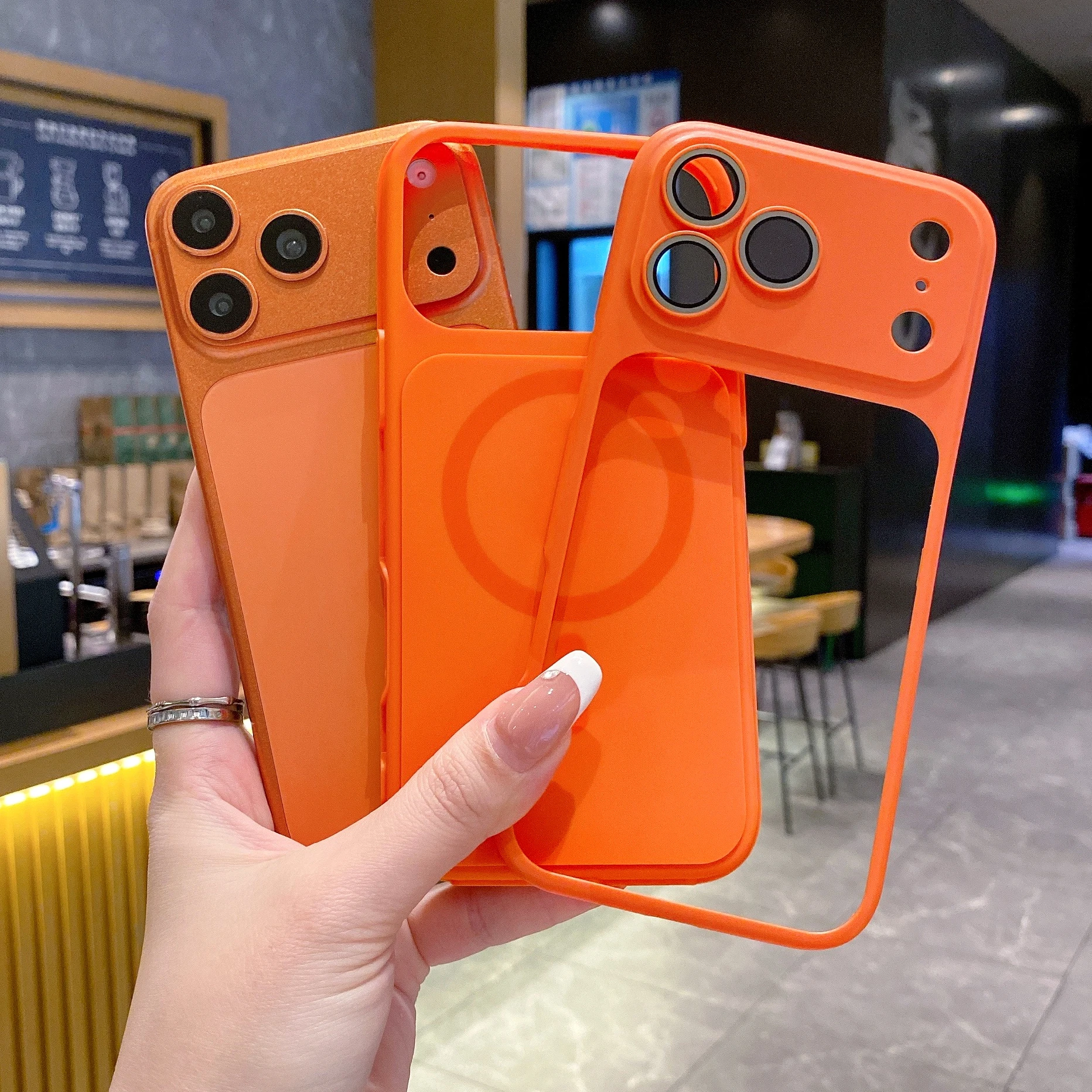 2IN1 Magnetic Instantly Change 17 Phone Case For iPhone 17 Air 16 15 14 13 12 11 Pro Max For Magsafe Large Window Camera Cover