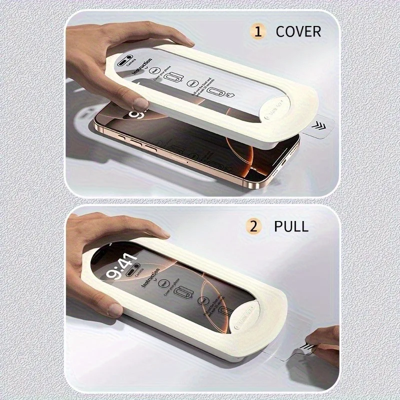 3 Piezas Protector de Pantalla HD para iPhone 18 17 Pro Max /17 Pro/17 Air /16/15/14 /13 Cobertura Completa Anti-Huellas Resistente a Rayaduras 2