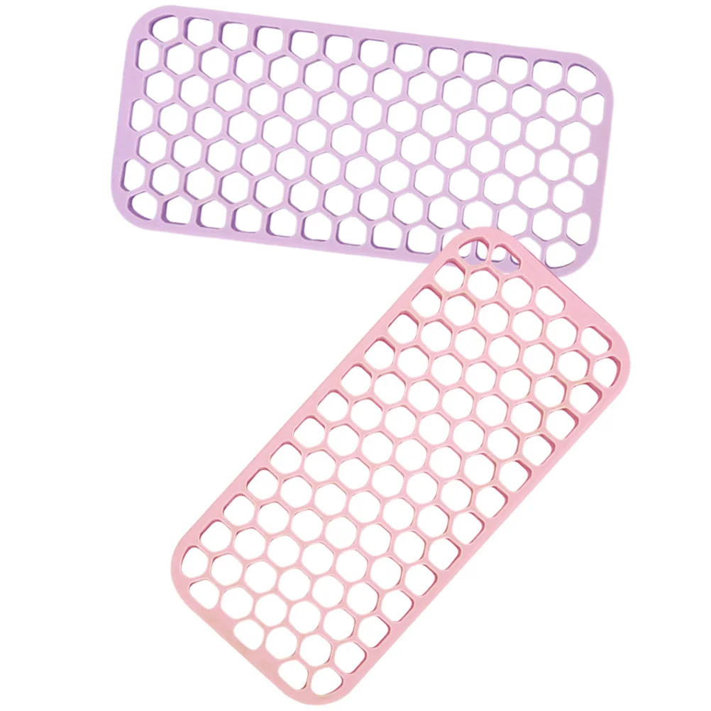 

2Pcs Heat Resistant Silicone Mat for Flat Iron Curling Iron Hair Straightener Non Slip Heat Resistant Hot Tool Mat