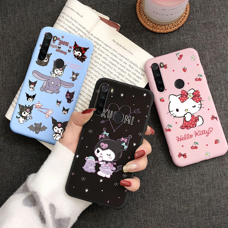 For Redmi Note 8 8T Note8 Pro Phone Case Kuromi Melody Back Cover Soft Silicone Coque Cartoon Sanrio Funda For Redmi Note8T Bags