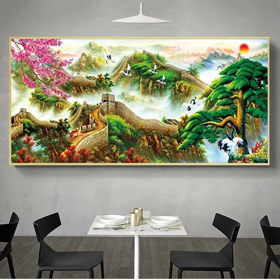 5d Diamond Painting New Series Great Wall of China Diamond Mosaic Cross stitch Full Square/Round Rhinestone Home Decor Picture