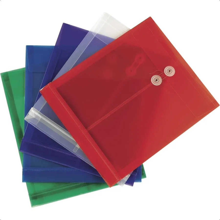 

Poly Envelope 11 4 Expansion Strine Closure Top Load Letter Size Assorted Colors 5 per Pack 89501