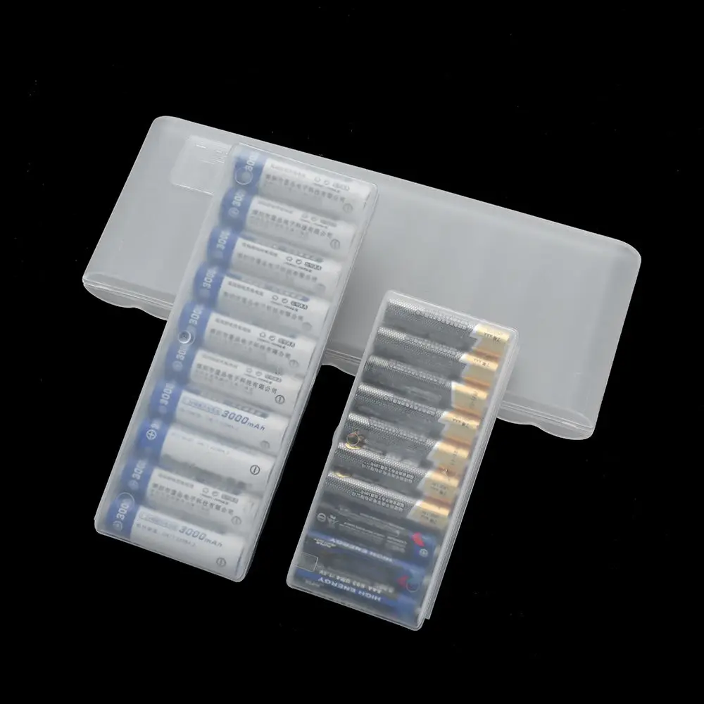 10 Slot Portable Plastic Carrying Organizer Container Storager Box Battery Organizer Holder Case For AAA/AA/18650