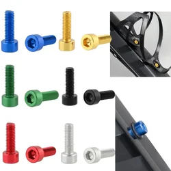 2pcs Bicycle Bottle Cage Screw M5 Aluminum Alloy Cycling Water Bottle Holder Bolts Hex Socket Fixing Screw MTB Bike Accessories