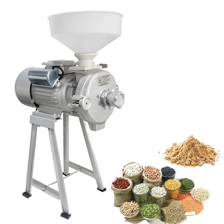 110V 220V Thickness Adjustable Corn Flour Pulverizer Superfine Grinding Machine Grinder Dry And Wet Grain Crusher Mill Machine