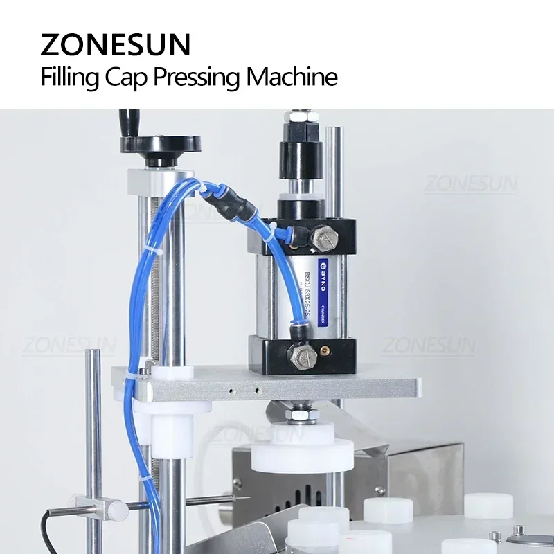 ZONESUN ZS-AFC1C Automatic 2-in-1 Vial Liquid Filling Capping Machine Magnetic Pump Small Reagent Tube Filler Capper