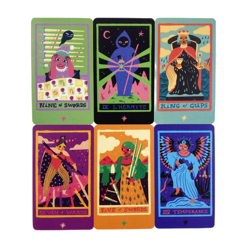 The Rainbow Tarot Cards A 78 Oracle English Visions Divination Edition Borad Playing Games