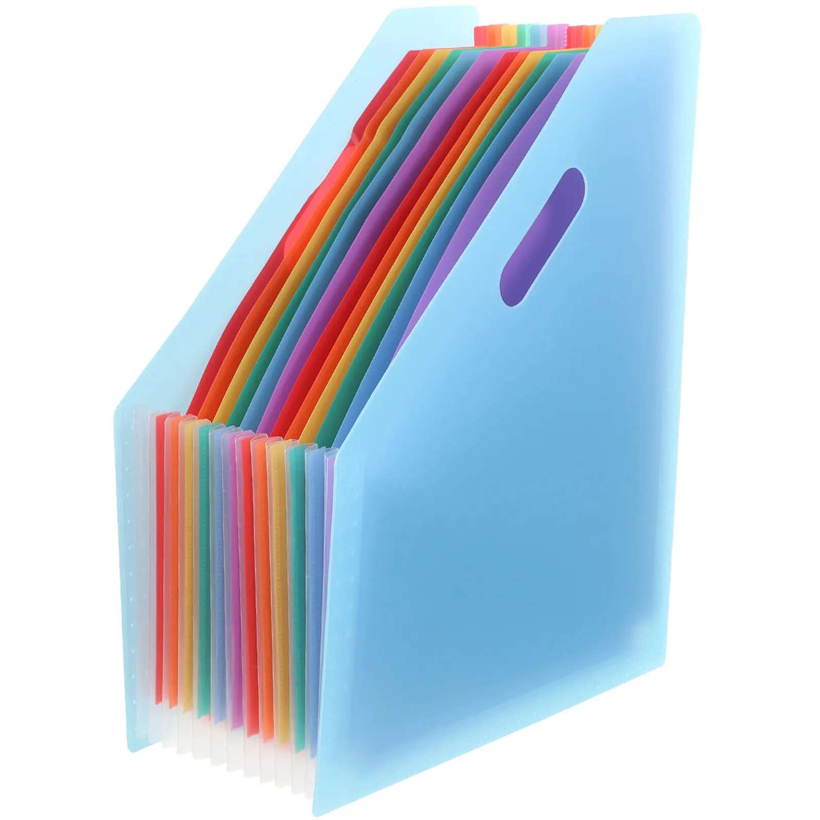 Big Capacity Accordion File Folder Portable Expandable Paper Document Organizer Standing File Holder for Office Supplies