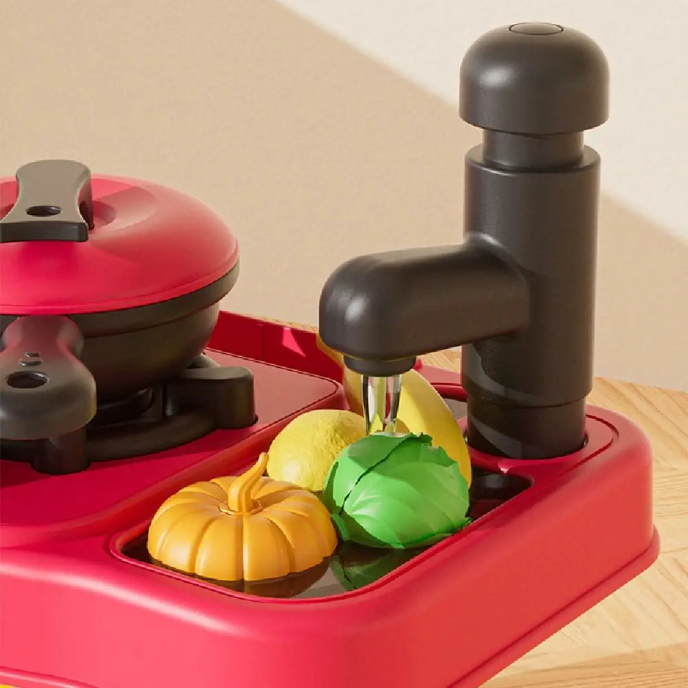 Simulation créative cuisine jouer jouets coloré bricolage Imitation cuisine jouets ensemble légumes interactif semblant cuisson