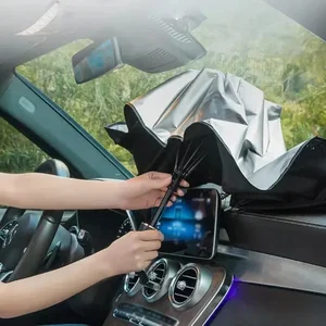 مظلة السيارة مظلة ، تظليل تلقائي ، واقي الظل من الشمس ، مظلة ، زجاج أمامي داخلي ، ملحقات واقية ، صيف أعلى 8 مبيعات مظلات للسيارات - رقم 1