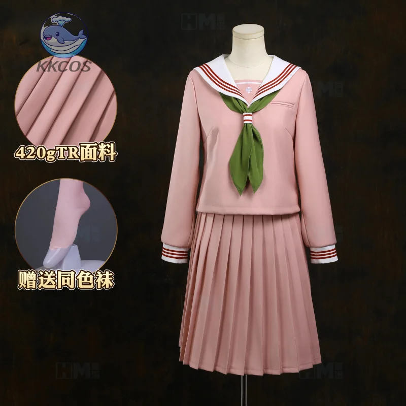 Silent Hill F Shimizu Hinako Kostum Cosplay Telinga Kelinci Setelan Pelaut Merah Muda Gaun Roleplay Pesta Halloween Anime Permainan Wanita KKCos